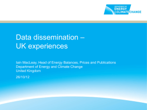 – Data dissemination UK experiences