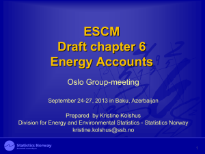 ESCM Draft chapter 6 Energy Accounts Oslo Group-meeting