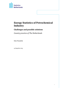 Energy Statistics of Petrochemical Industry Challenges and possible solutions