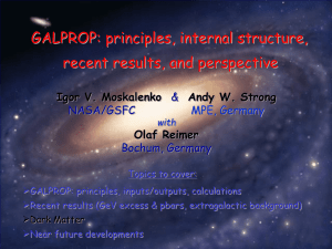 GALPROP: principles, internal structure, recent results, and perspective Igor V. Moskalenko
