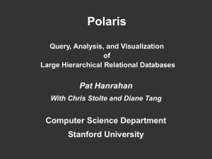 Polaris Pat Hanrahan Computer Science Department Stanford University