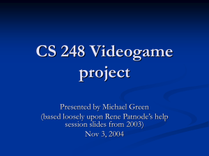 CS 248 Videogame project