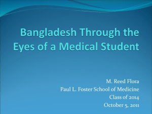 M. Reed Flora Paul L. Foster School of Medicine Class of 2014