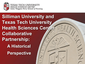 Silliman University and Texas Tech University Health Sciences Center Collaborative