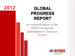 2012 GLOBAL PROGRESS REPORT