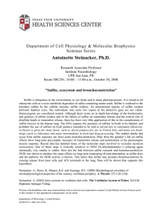 Antoinette Steinacker, Ph.D.  Department of Cell Physiology &amp; Molecular Biophysics Seminar Series