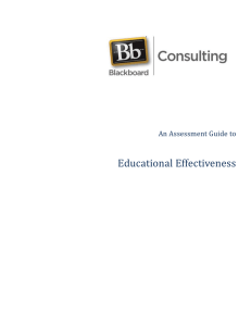 Educational Effectiveness An Assessment Guide to