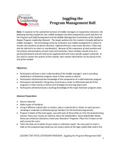 Juggling the Program Management Ball