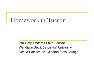 Homework in Tucson