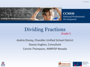 Dividing Fractions