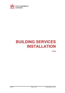 BUILDING SERVICES INSTALLATION CU55