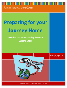Preparing for your Journey Home  2010-2011