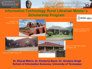 Information Technology Rural Librarian Master’s Scholarship Program
