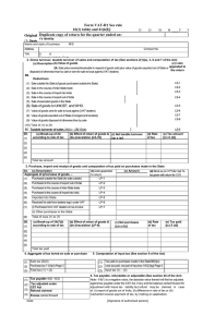 Form VAT-R1 See rule 16(1) table) and 41(6(I)] Original