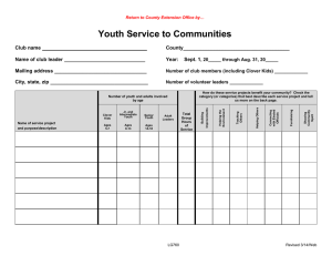 Youth Service to Communities
