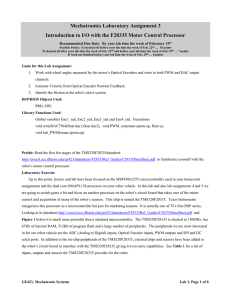 Mechatronics Laboratory Assignment 3