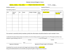 Market Animal Weigh-in Form