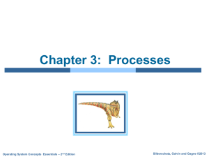 Chapter 3:  Processes Silberschatz, Galvin and Gagne ©2013 – 2
