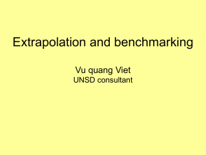 Extrapolation and benchmarking Vu quang Viet UNSD consultant