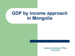 GDP by income approach in Mongolia National Statistical Office, Mongolia