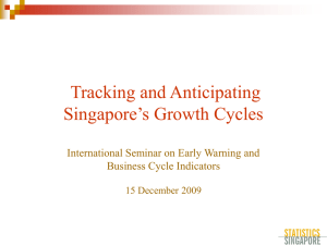 Tracking and Anticipating Singapore’s Growth Cycles International Seminar on Early Warning and