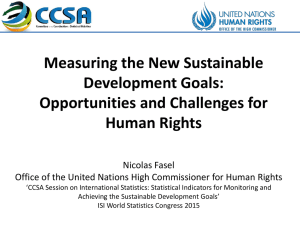 Measuring the New Sustainable Development Goals: Opportunities and Challenges for Human Rights