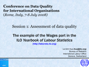 C Session 1: Assessment of data quality Yearbook of Labour Statistics