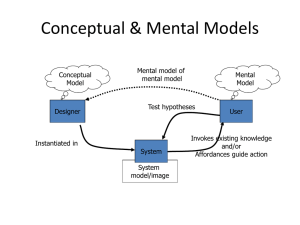 Conceptual &amp; Mental Models