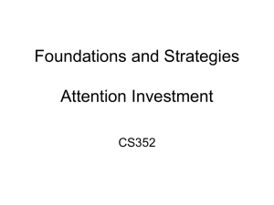 Foundations and Strategies Attention Investment CS352
