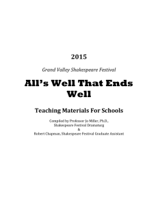 All’s Well That Ends Well 2015