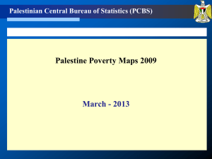 Palestine Poverty Maps 2009 March - 2013