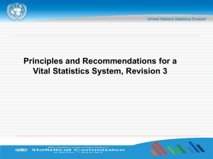 Principles and Recommendations for a Vital Statistics System, Revision 3
