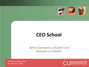 CEO School Where Everyone’s a Student and Everyone’s a Teacher