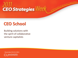 CEO School Building solutions with the spirit of collaborative venture capitalists