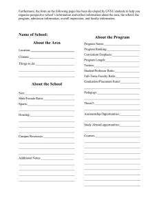 Furthermore, the form on the following pages has been developed... organize perspective school’s information and collect information about the area,...