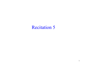 Recitation 5 1