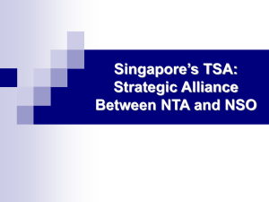 Singapore’s TSA: Strategic Alliance Between NTA and NSO