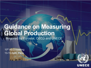 Guidance on Measuring Global Production • Prepared by Eurostat, OECD and UNECE