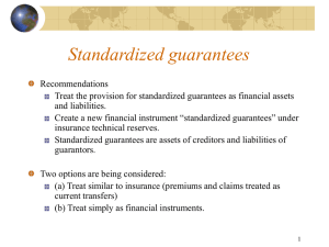 Standardized guarantees