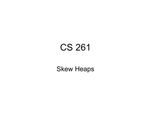 CS 261 Skew Heaps