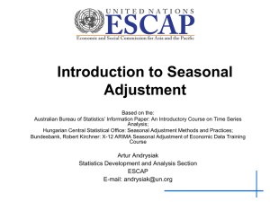 Introduction to Seasonal Adjustment