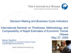 Decision Making and Business Cycle Indicators