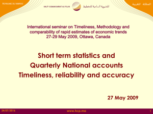 International seminar on Timeliness, Methodology and