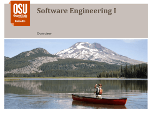 Software Engineering I Overview