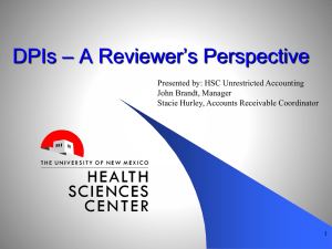 – A Reviewer’s Perspective DPIs