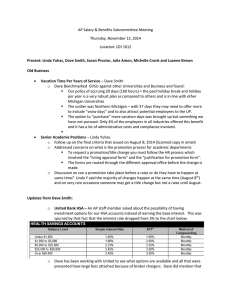 AP Salary &amp; Benefits Subcommittee Meeting Thursday, November 13, 2014