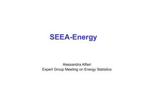 SEEA-Energy Alessandra Alfieri Expert Group Meeting on Energy Statistics