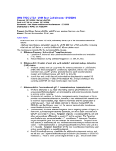 UNM TVDC UTSA - UNM Tech Call Minutes: 12/19/2006