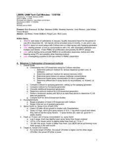 LBERI- UNM Tech Call Minutes:  11/07/06