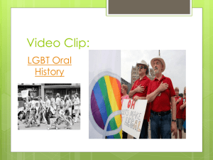 Video Clip: LGBT Oral History